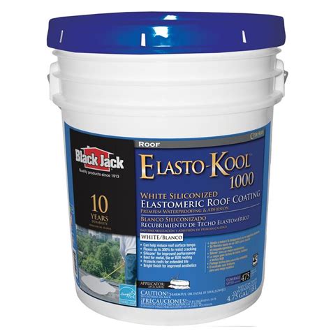 blackjack coating 75-Gallon White Silicone Reflective Roof Coating (Limited Lifetime Warranty) in the Reflective Roof Coatings department at Lowe's